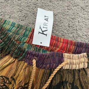COBALT STRIPED DRAWSTRING SHORT main image 1